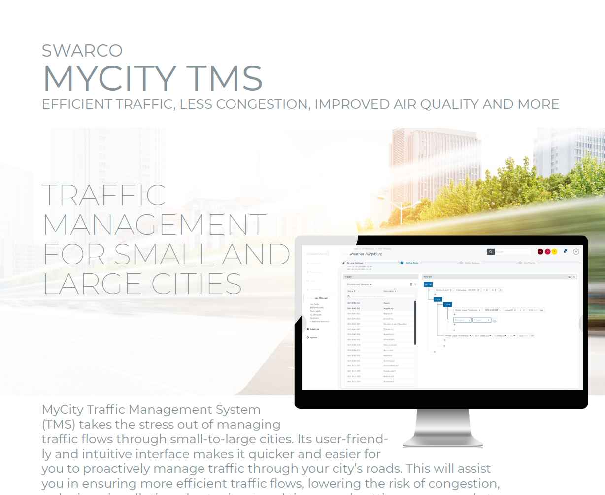 SWARCO MyCity TMS Datenblatt 2021 DE