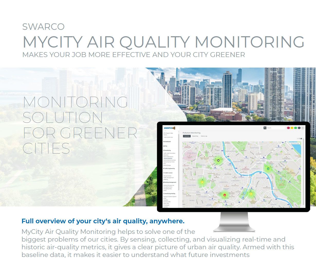 SWARCO MyCity Air Quality Monitoring Solution Sheet
