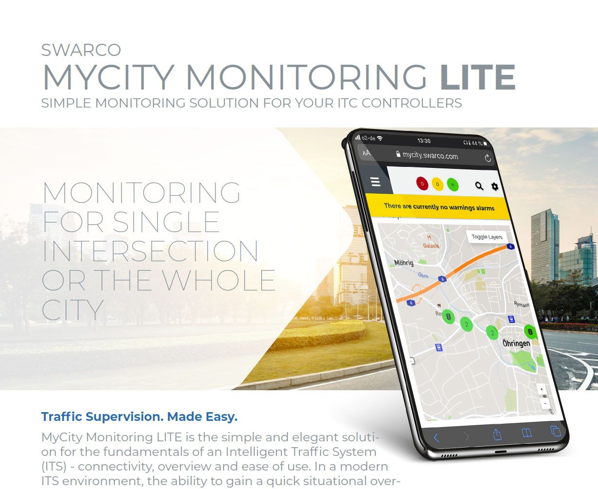 SWARCO MyCity Monitoring LITE Solution Sheet