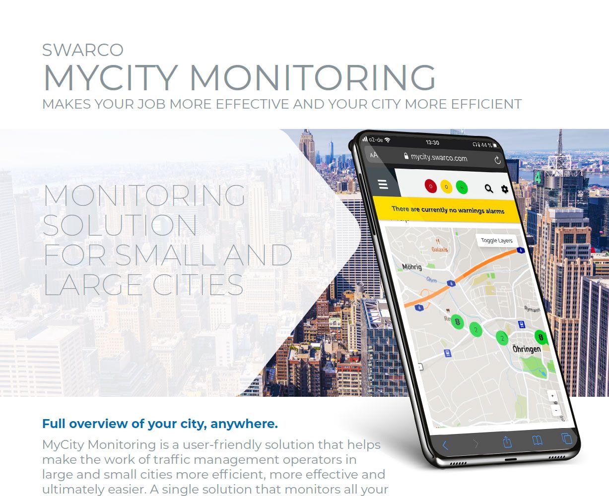 SWARCO MyCity Monitoring Solution Sheet