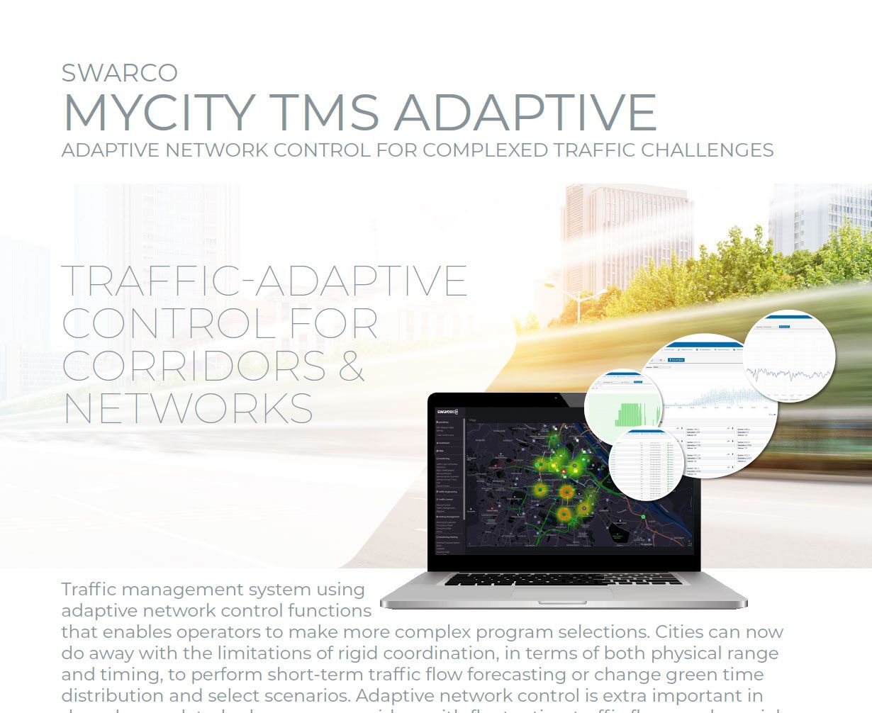 SWARCO MyCity TMS Adaptive Solution Sheet