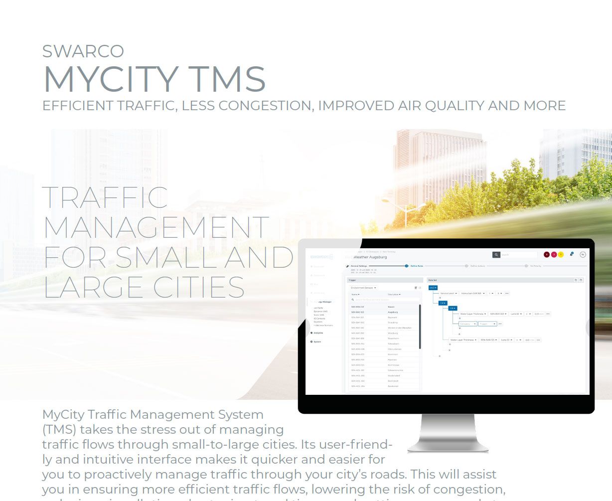 SWARCO MyCity TMS Solution Sheet