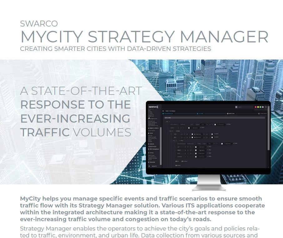 SWARCO Strategy Manager Solution Sheet 2022