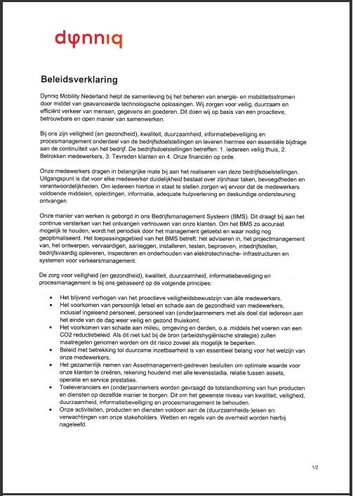 Beleidsverklaring 2022