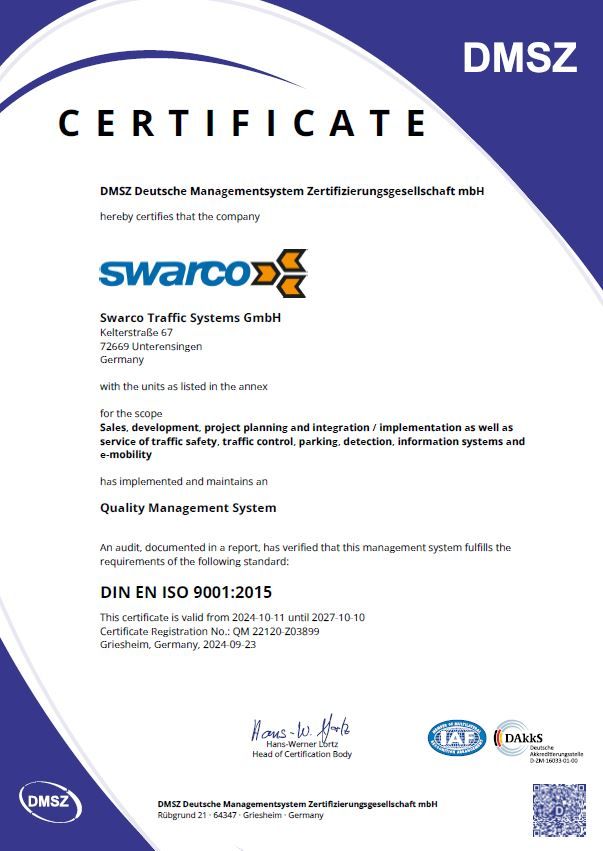 Certificate STS QM 22120-Z03899 EN
