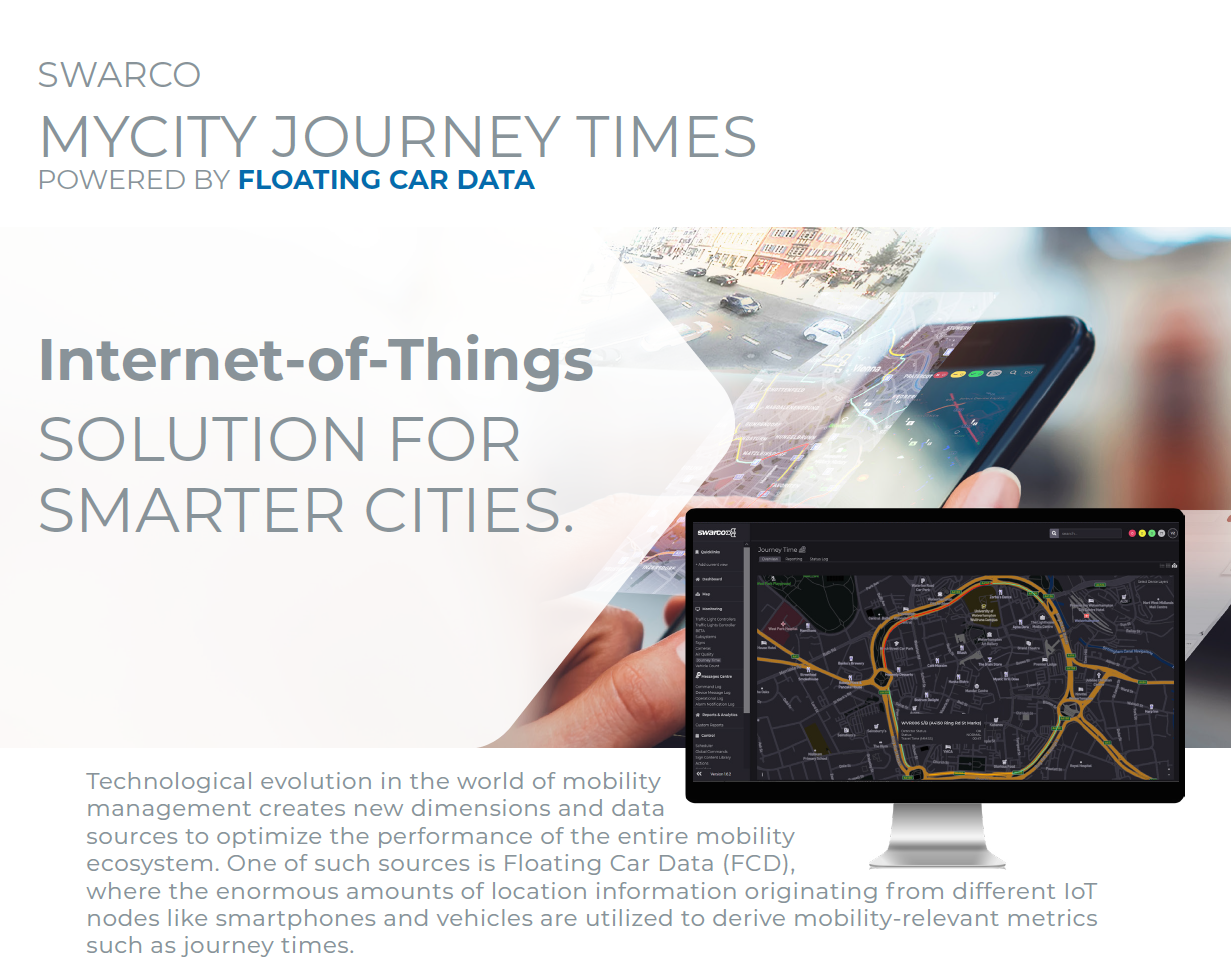 SWARCO MyCity Journey Times with FCD 