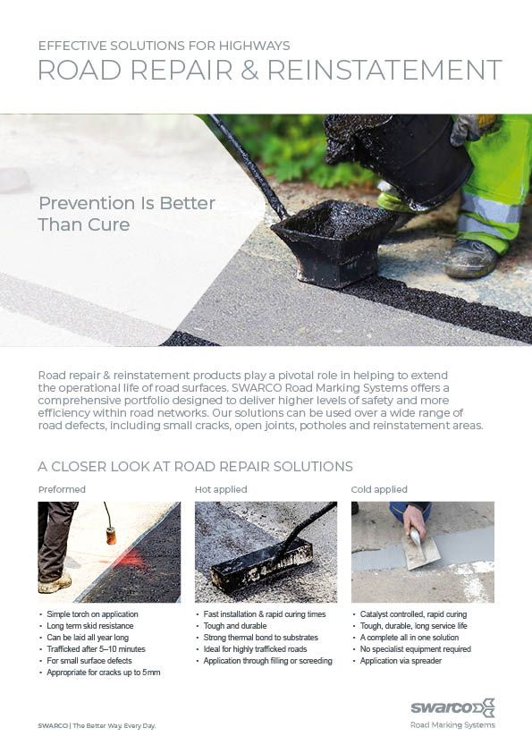 Road Repair and Reinstatement Flyer