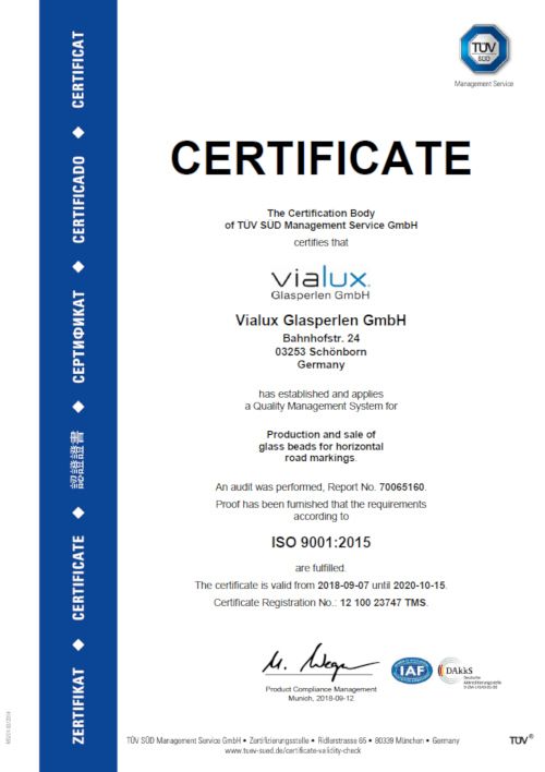 ISO 9001 Certificate