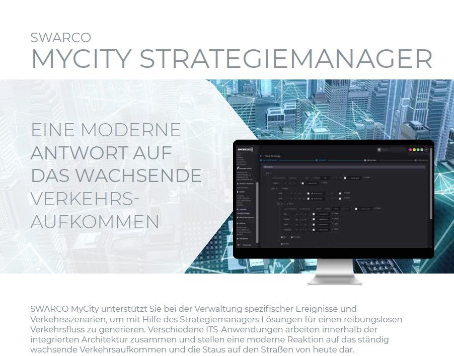 SWARCO MyCity Strategiemanager_Datenblatt