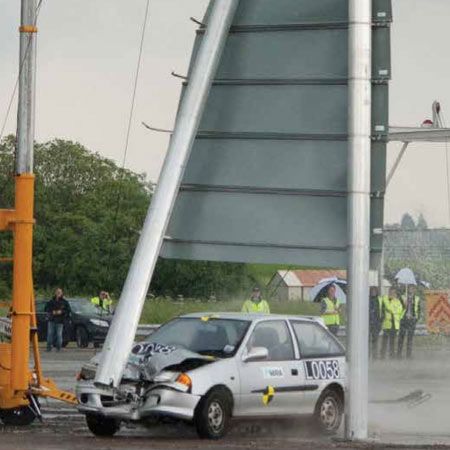 Optimast passiv sichere Schilderunterstützung