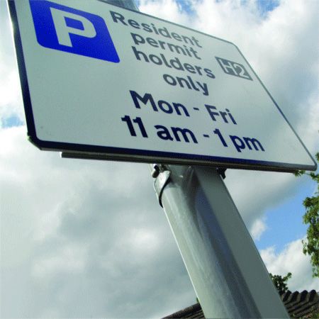 Signstr8 Anti-Rotational Sign Pole