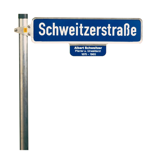 Wegweiser Firmenschild Straßenschild Hinweisschild Straßennamenschild 