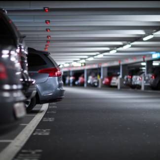 Parking cars in a car park
