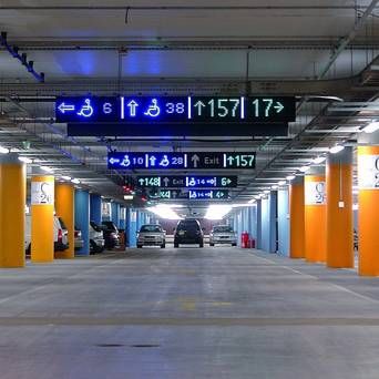 car park guidance with LED technology