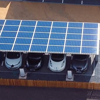 solar roof of carport